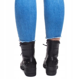 Stivali stringati V-7 Nero 2