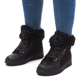 Scarpe da ginnastica calde KB-045 nere nero 1