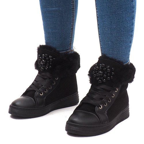 Scarpe da ginnastica calde KB-045 nere nero 1