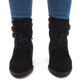 Stivaletti caldi Stivali Jodhpur H7187 Nero 2