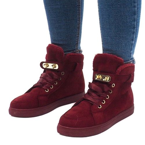 Sneakers calde BOK-1122 Rosse rosso 2