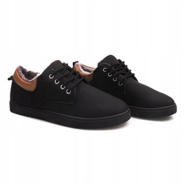 Sneakers Calde Con Pelliccia E655-1 Nere nero 2