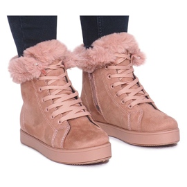 Sneakers calde XY-288 Rosa 2