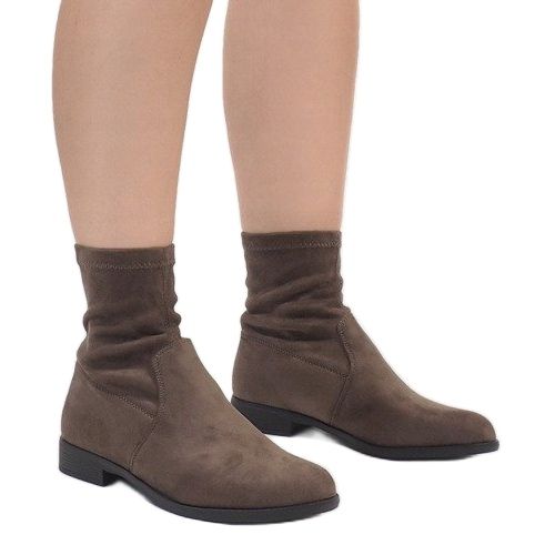 Stivaletti in pelle scamosciata Jodhpur XQ99 Khaki multicolore verde 1