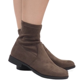 Stivaletti in pelle scamosciata Jodhpur XQ99 Khaki multicolore verde 2