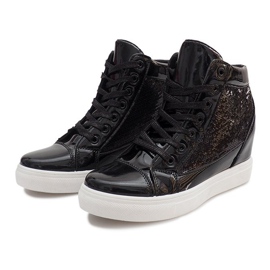Sneakers con zeppa A-17 Nero 1
