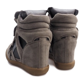 Sneakers con zeppa R9686 Grigie grigio 1