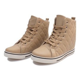 Sneakers trapuntate Z043 Beige 2