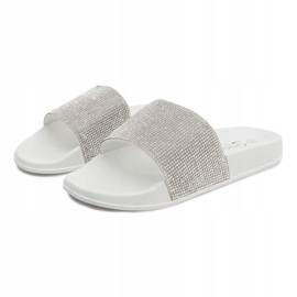 Pantofole Lucide Con Paillettes SL-32 Bianco grigio 1