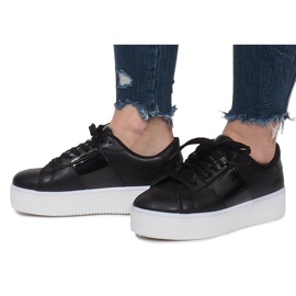 Sneakers nere sulla piattaforma Livet De Lux nero 2