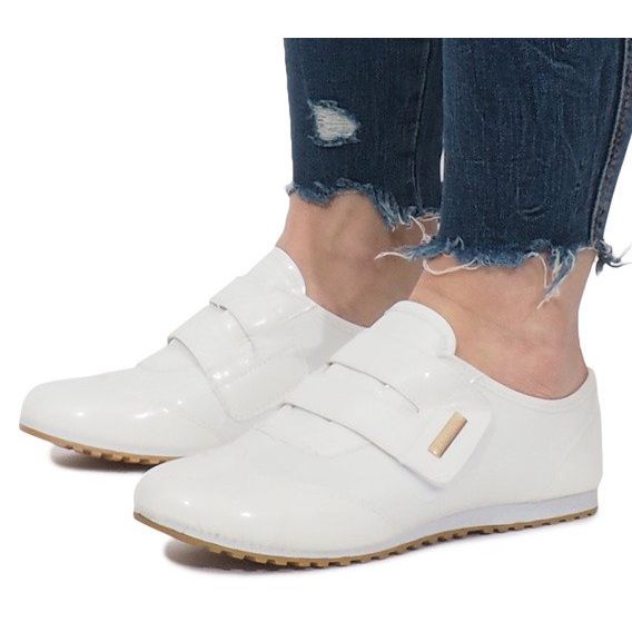 Scarpe con velcro Denise bianche bianca 1