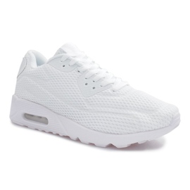 Scarpe sportive in rete bianca bianco 1