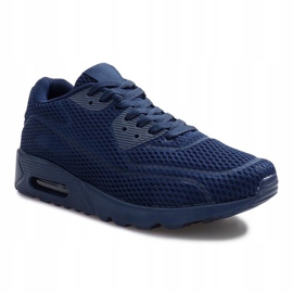 Scarpe sportive in rete blu navy 1