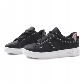Sneakers nere con borchie Lucette nero 1