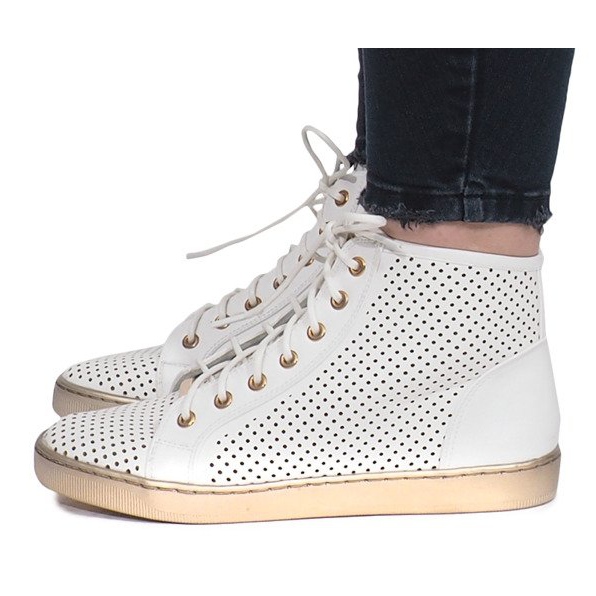 Sneaker Maud bianche traforate bianca 1