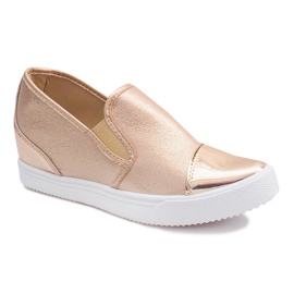Sneakers con zeppa TL018-8 Oro rosa giallo 1
