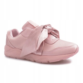 Sneakers sportive con fiocchi Laure rosa 2