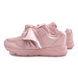 Sneakers sportive con fiocchi Laure rosa 1