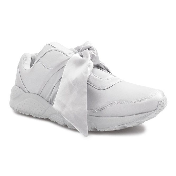Sneakers sportive grigie con fiocchi Laure grigio 1
