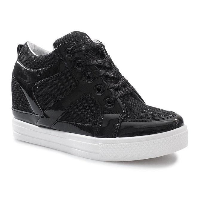 Sneakers nere con zeppa Lucienne nero 2