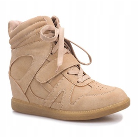 Sneakers con zeppa beige Nadine 1