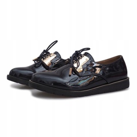 Scarpe laccate blu navy Rose 2