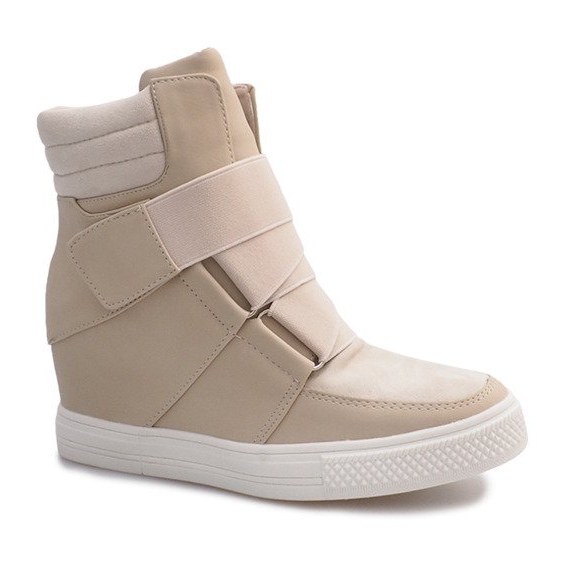 Sneakers beige sulla zeppa Bahia 1