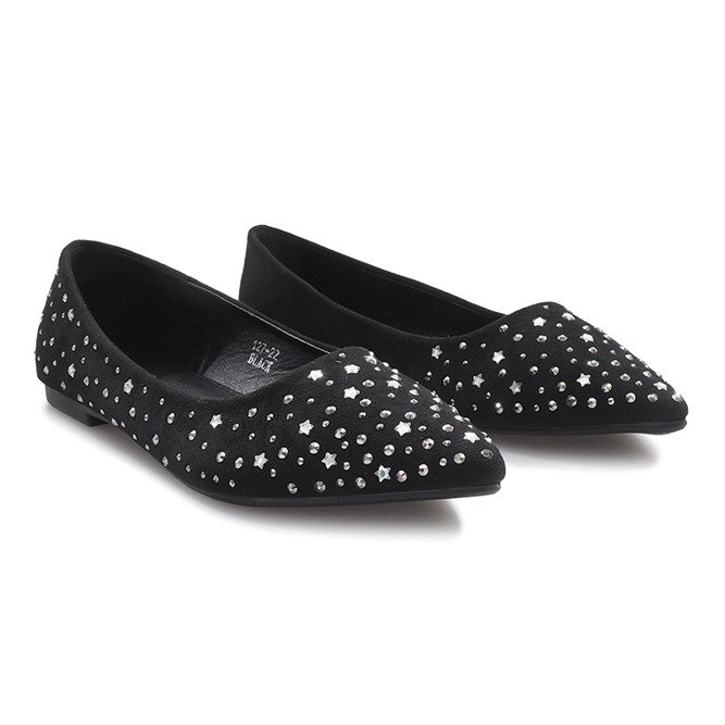 Ballerine nere con Black Stars nero 1