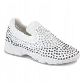 Scarpe spot bianche con diamanti JT12-41 bianca 1