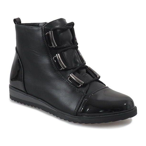 Stivali stringati TL-20 neri nero 1