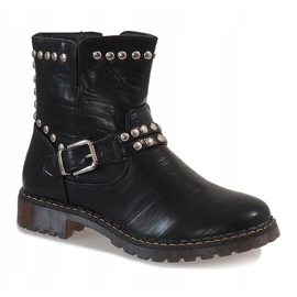 Stivali neri con fibbia A-30 e paillettes nero 1