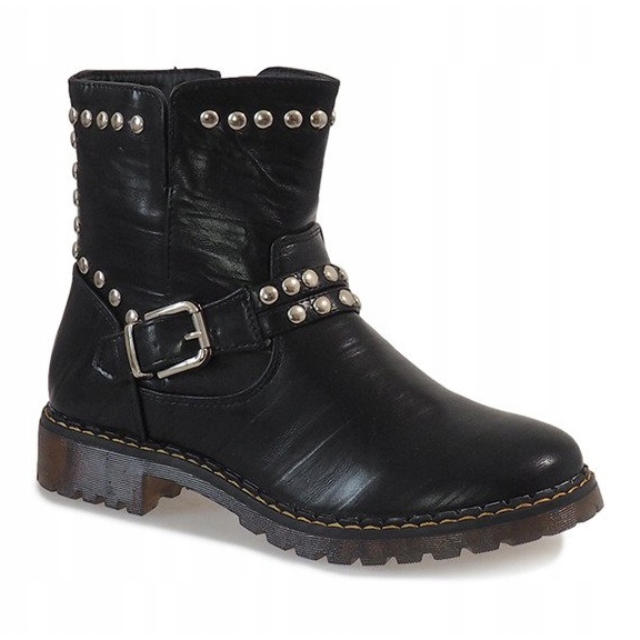 Stivali neri con fibbia A-30 e paillettes nero 1
