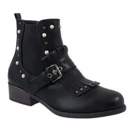 Stivali neri con tacco alto YBS2310 nero 1