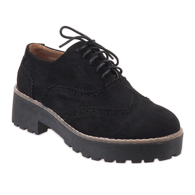 Scarpe jazz nere con tacco alto LL185 nero 1