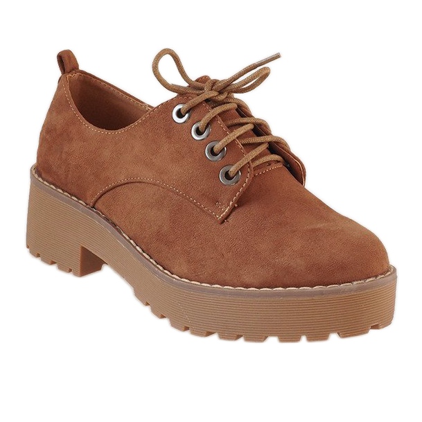 Tacchi bassi cammello LL183 marrone 1