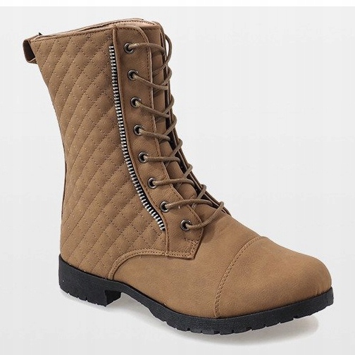 Stivali trapuntati beige B01 1