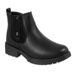 Stivali neri isolati DD5231-1 nero 1