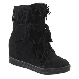 Sneakers nere isolate H6301AR nero 1