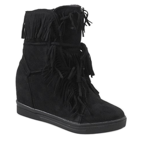 Sneakers nere isolate H6301AR nero 1