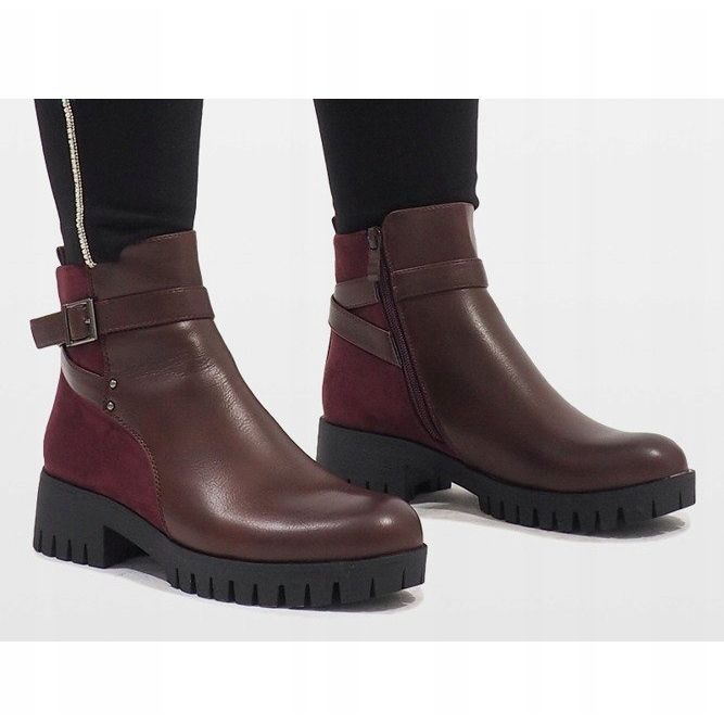 Marquiiz Stivali bordeaux eleganti C-7210 rosso 1