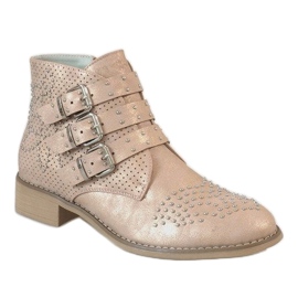 Stivali rosa con borchie HQ909 1