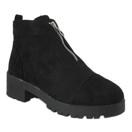 Kayla Shoes Stivaletti neri con tacco alto e cerniera 2017-3 nero 1