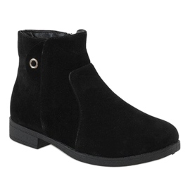 Kayla Shoes 885 stivali neri isolati nero 1