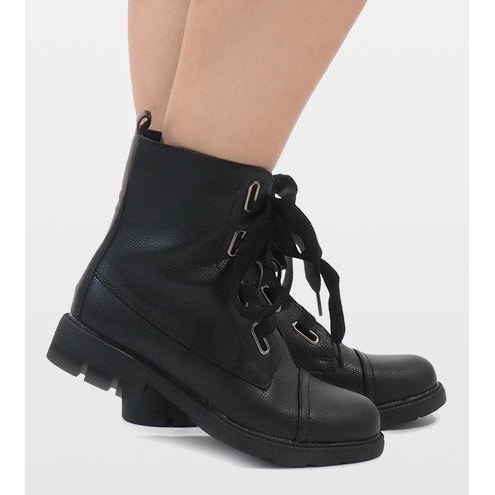 Kayla Shoes Stivaletti stringati neri S161 nero 2