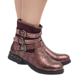 Kayla Shoes Stivali isolanti marrone rossiccio S109 rosso 1
