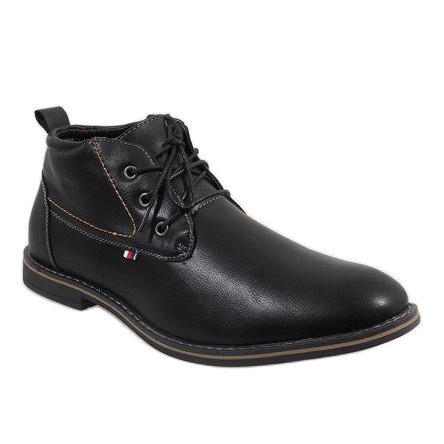 Scarpe da uomo isolate nere 9W-BK86417 nero 1