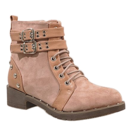 Stivali in camoscio rosa 7B560 1