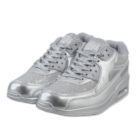 Scarpe da ginnastica neon argento DN7-19 grigio 1