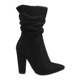 Stivaletti in camoscio nero sul post 873-16 1
