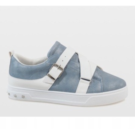 Sneakers blu con fibbia MB1968 2